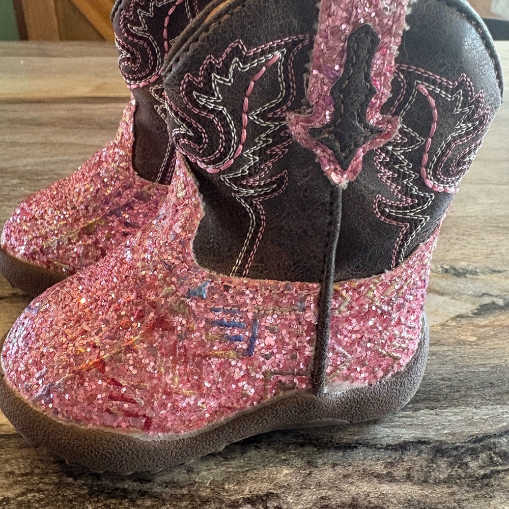 Roper Infant Glitter Cowboy Boots
